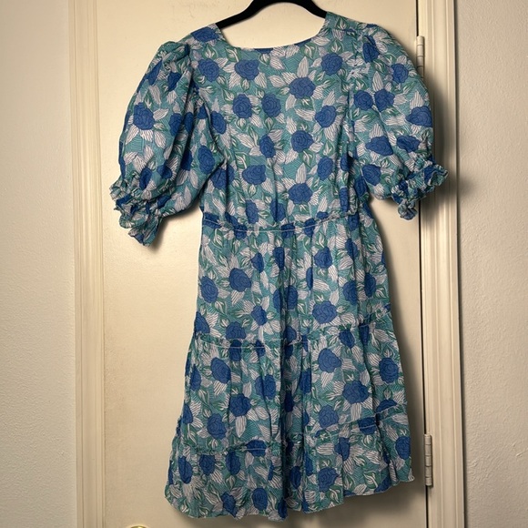 Saylor Leigha Blue Floral Mini Dress Size Small Spring/Summer - Picture 7 of 9
